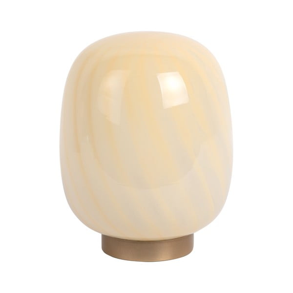 Svetlo rumena namizna svetilka s steklenim senčilom (višina 20 cm) Summer Globe – Leitmotiv