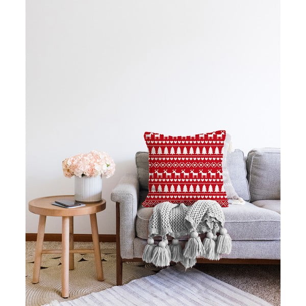 Božična prevleka za okrasno blazino Minimalist Cushion Covers Merry Christmas, 55 x 55 cm-image-2