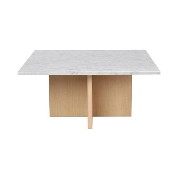 Bela mizica iz marmorja 90x90 cm Brooksville - Rowico-image-4