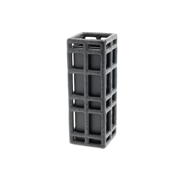 Črna ročno izdelana vaza iz poliresina (višina 30 cm) Lyst – Villa Collection