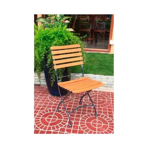 Rjav vrtni fotelj iz masivnega lesa Vienna – Garden Pleasure-image-1