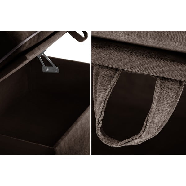 Rjav puf s prostorom za shranjevanje Jalouse Maison Serena-image-3