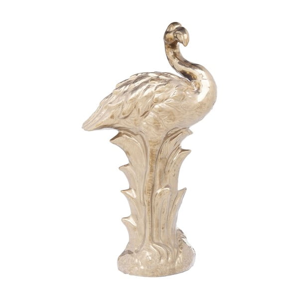 Dekoracija v zlati barvi Kare Design Flamingo spredaj