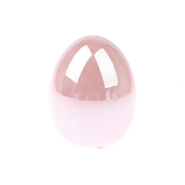 Roza keramični okrasek Dakls Velikonočno jajce, višina 10,3 cm