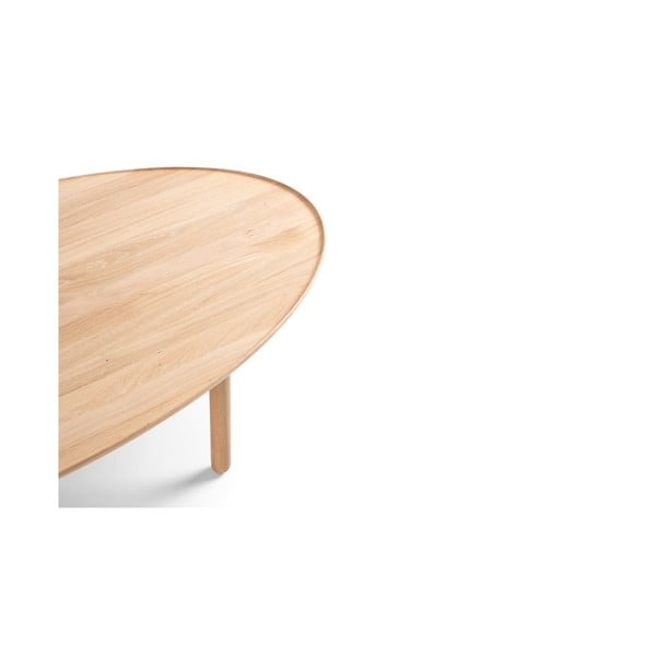 Hrastova mizica v naravni barvi 65x120 cm Mu - Gazzda-image-3