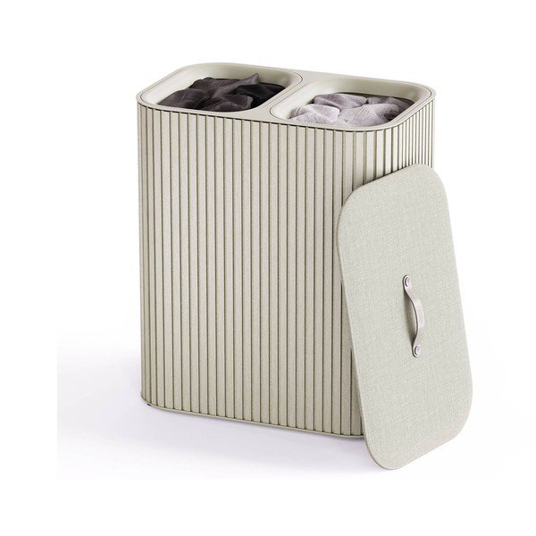 Bež koš za perilo 2x45 l iz bambusa Tota Luxe – Joseph Joseph