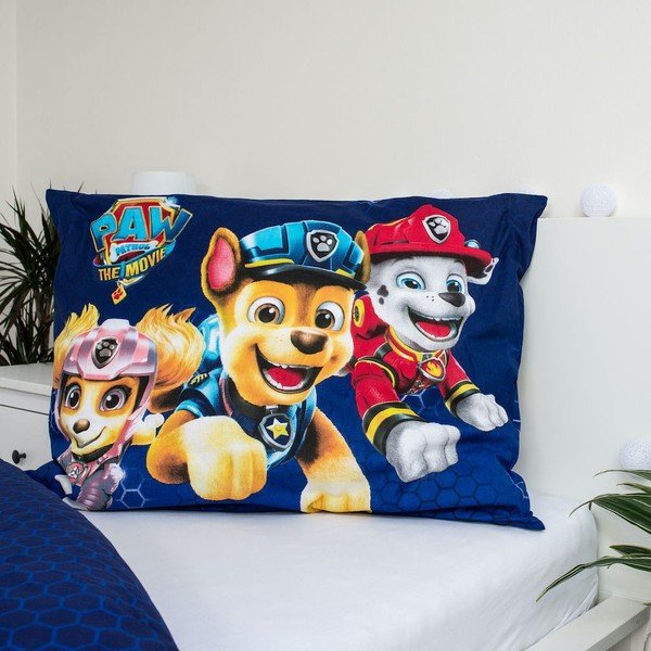Temno modra otroška bombažna posteljnina Jerry Fabrics Paw Patrol, 140 x 200 cm-image-1
