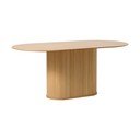 Jedilna miza z mizno ploščo v hrastovem dekorju 95x180 cm Nola – Unique Furniture