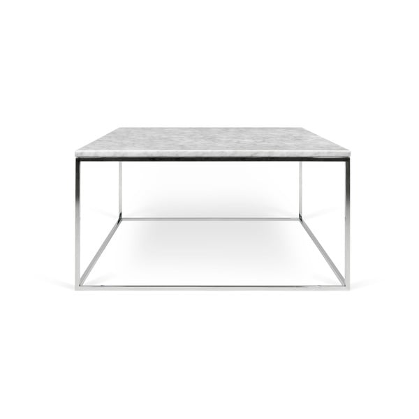 Klubska mizica iz marmorja 75x75 cm Gleam - TemaHome
