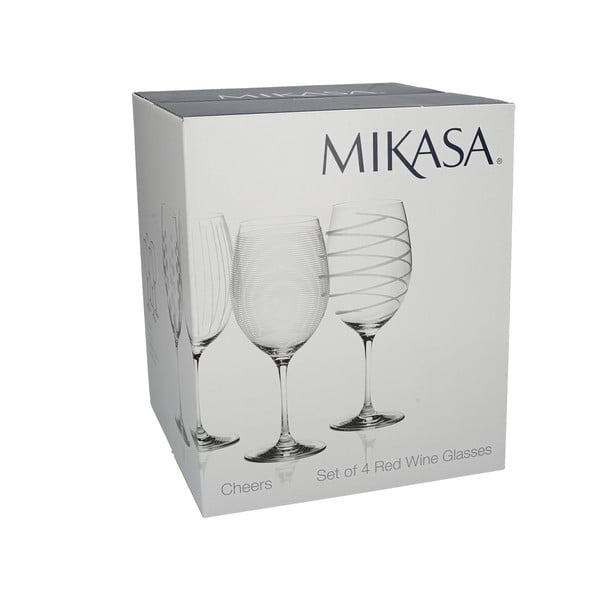 Set 4 kozarcev za vino Mikasa Cheers, 685 ml-image-4