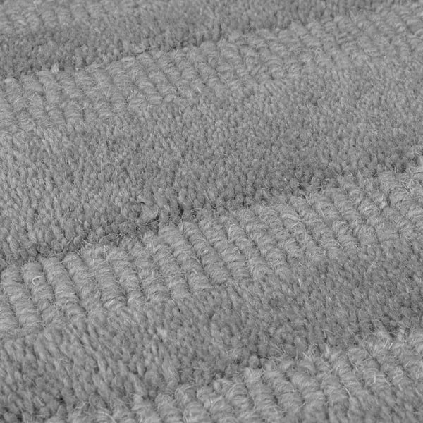 Siva ročno tkana volnena preproga 120x170 cm Zen Rectangles – Flair Rugs-image-2