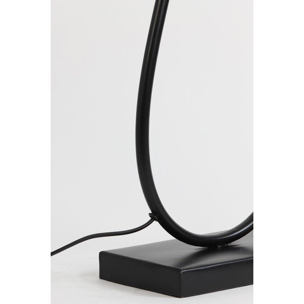 Mat črno kovinsko podnožje za namizno svetilko 51 cm Tamsu – Light & Living-image-3