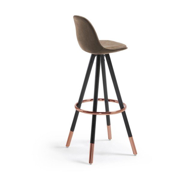 Rjav barski stol (višina sedeža 75 cm) Slad – Kave Home-image-4