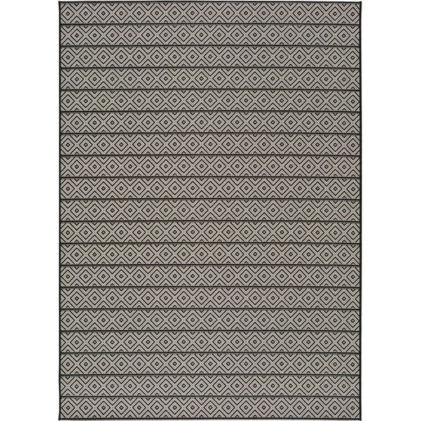 Temno siva zunanja preproga Universal Tokio Stripe, 60 x 110 cm