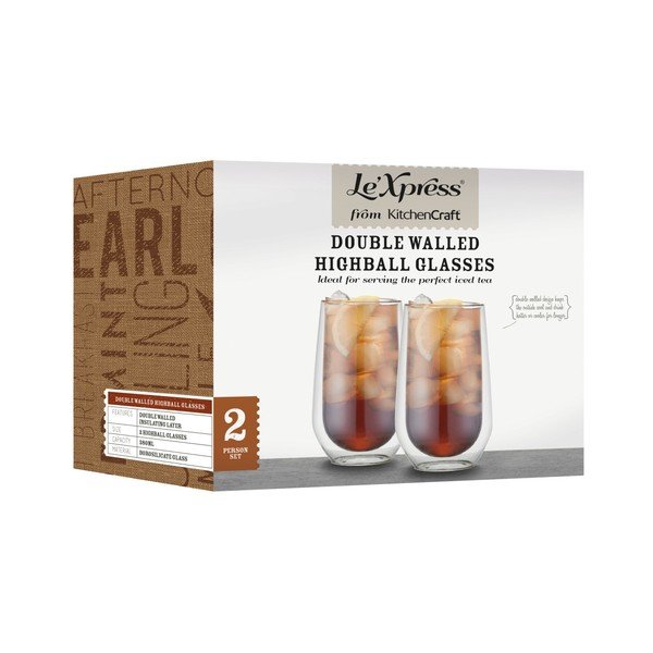 Dva velika kozarca Kitchen Craft Le'Xpress, 380 ml-image-2