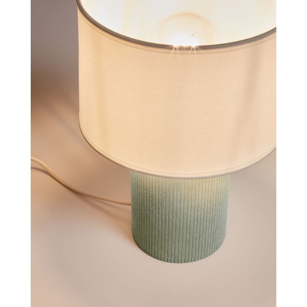 Bela/turkizna otroška namizna svetilka Bianella – Kave Home-image-2