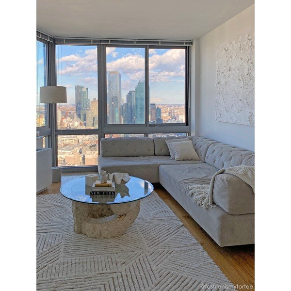 Kremno bela pralna ročno tkana volnena preproga 170x240 cm Almond Valley – Lorena Canals-image-4