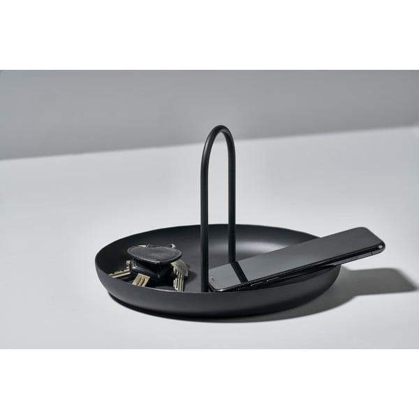 Svetlo siv kovinski pladenj za serviranje Zone Singles, ø 20 cm-image-1