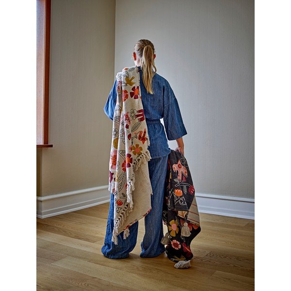 Odeja iz mešanice bombaža 130x160 cm Vivielle – Bloomingville-image-2