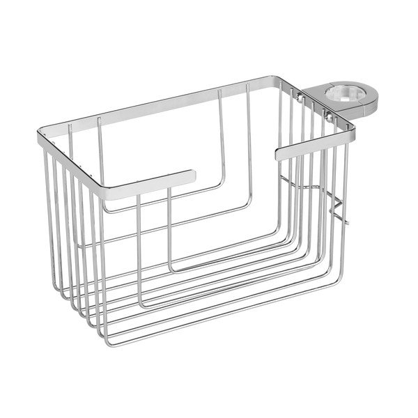 Kopalniška polica iz nerjavečega jekla v sijajno srebrni barvi z namestitvijo brez vrtanja Valognes – Wenko