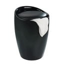 Črn koš za perilo in stolček 2v1 Wenko Candy, 20 l