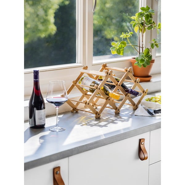 Stojalo za vino iz bambusa - Bonami Essentials-image-1