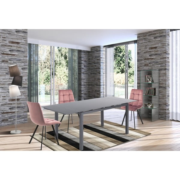 Raztegljiva jedilna miza s stekleno mizno ploščo 80x140 cm New Daily – Tomasucci-image-1