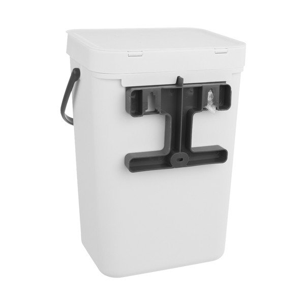 Bel plastičen koš za smeti 10 l – Orion-image-1