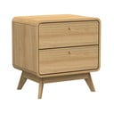Nočna omarica v hrastovem dekorju v naravni barvi Cassie - Støraa 