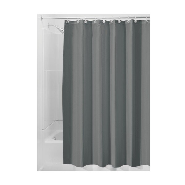 Siva kopalniška zavesa iDesign, 180 x 200 cm-image-2