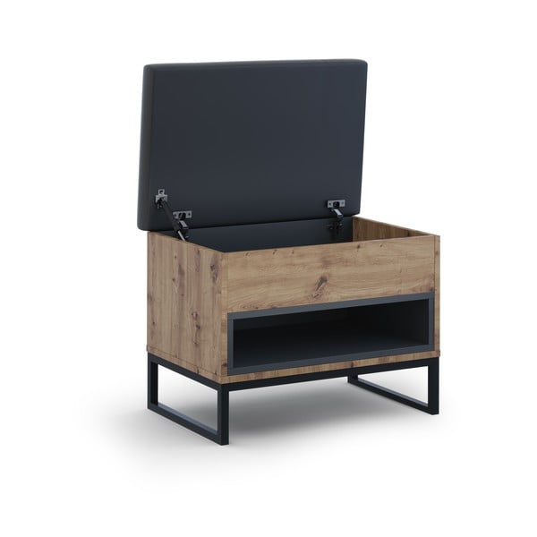 Stojalo za čevlje v hrastovem dekorju s klopjo Olis - Cosmopolitan Design-image-3