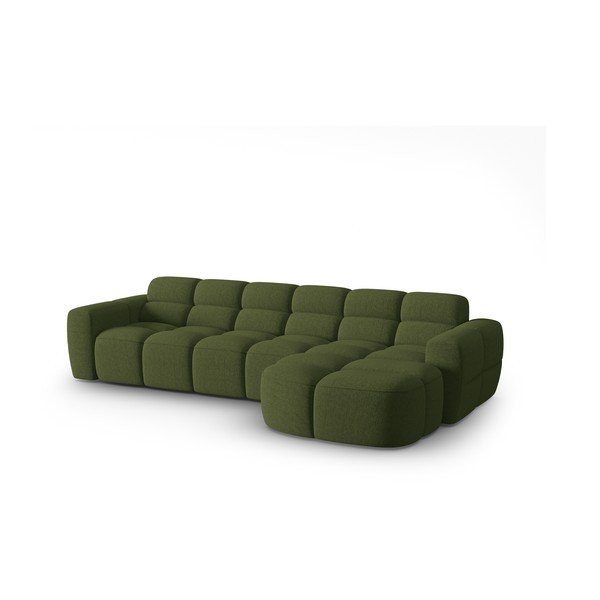 Zelena kotna sedežna garnitura Lisa – Micadoni Home-image-2