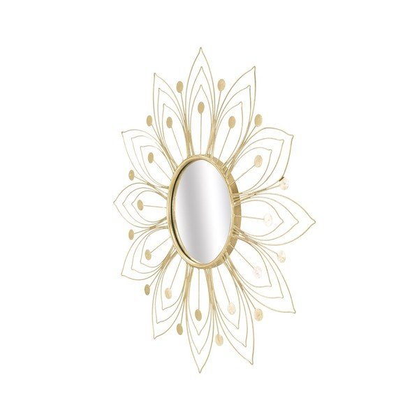Mauro Ferretti Stensko ogledalo Glam v zlati barvi, ⌀ 80 cm-image-3