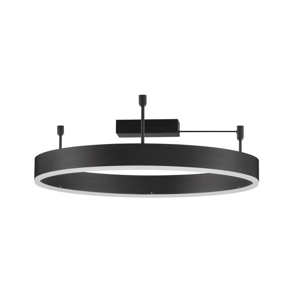 Mat črna aluminijasta LED zatemnitvena stropna svetilka Motif – Nova Luce