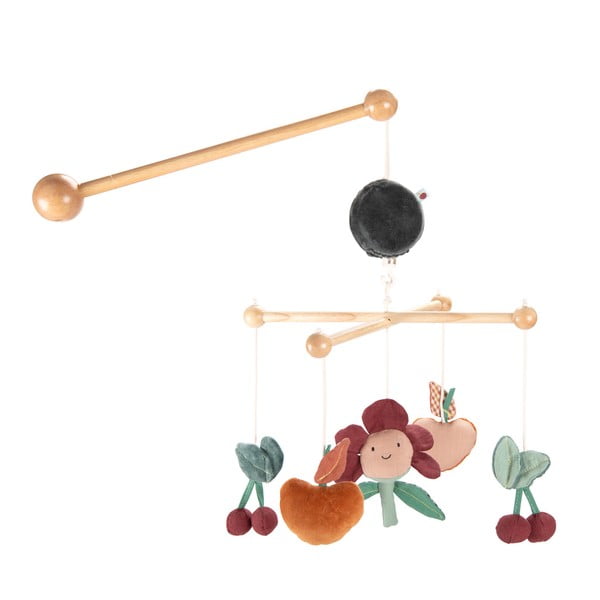 Glasbeni viseči vrtiljak Pomme des Bois - Moulin Roty-image-1