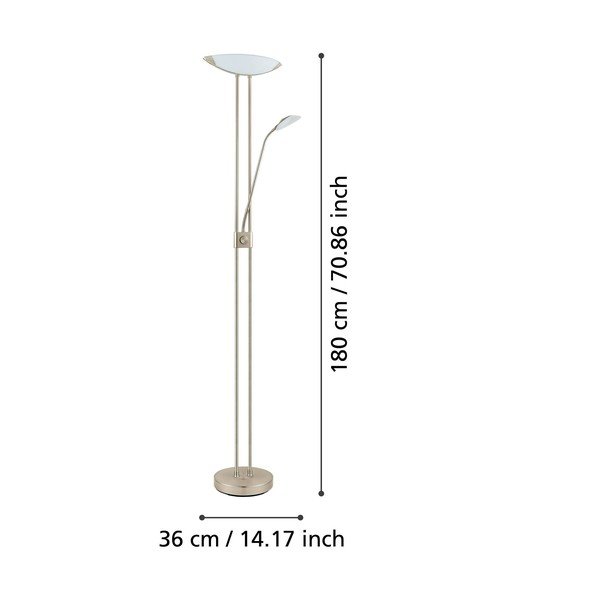 Siva LED stoječa svetilka s steklenim senčilom (višina 180 cm) BAYA LED – EGLO-image-3