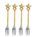 Desertne vilice v kompletu 4 ks iz nerjavečega jekla v zlati barvi Georgette – Bloomingville