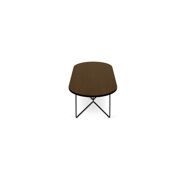 Mizica iz orehovega furnirja TemaHome Oval-image-1