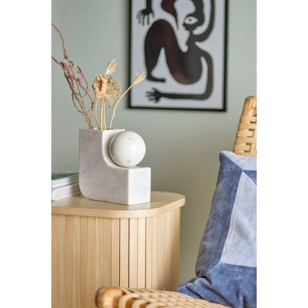 Bela vaza iz marmorja Abbelin – Bloomingville-image-1