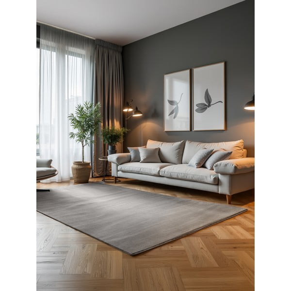 Siva/kremno bela preproga 160x235 cm Perles Dolomite – Elle Decoration-image-1