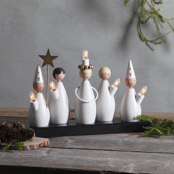 Črno-bela svetlobna dekoracija z vtikačem Luciakör – Star Trading-image-1