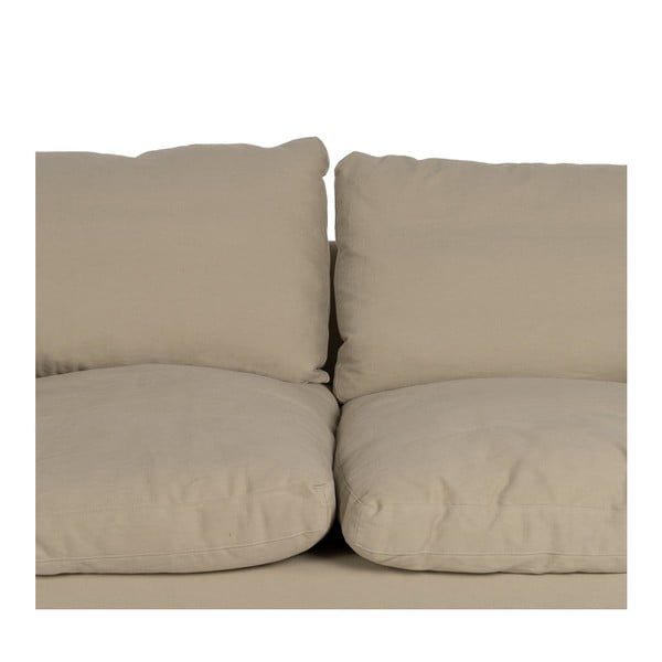 Bež lanena sedežna garnitura 180 cm – Ixia-image-4