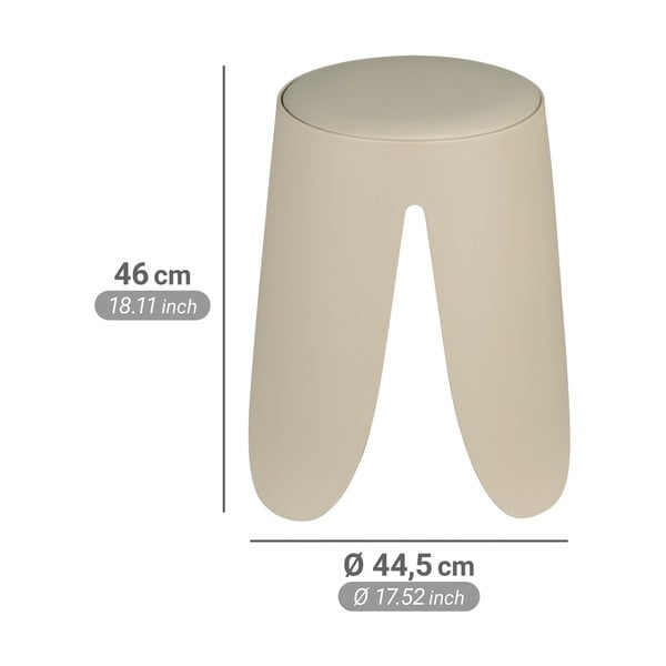 Bež plastičen stolček z možnostjo nalaganja Comiso – Wenko-image-4
