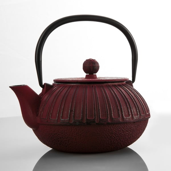 Čajnik iz litega železa Bona Red, 850 ml