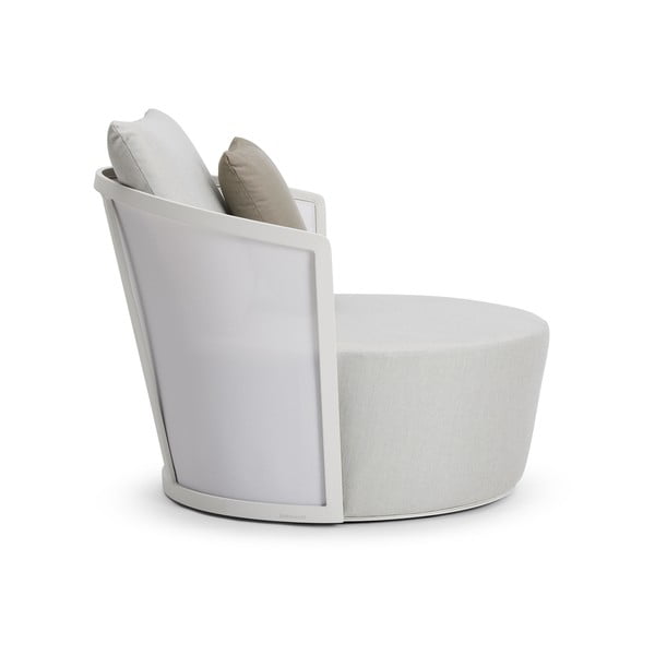 Kremno bel vrtni fotelj Cielo – Diphano-image-2