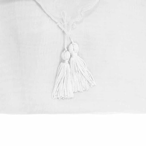 Bele prosojne zavese iz tančice v kompletu 2 ks 60x90 cm Voiline – douceur d'intérieur-image-1