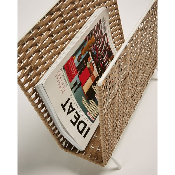 Stojalo za časopise iz umetnega ratana Shibori – Kave Home-image-1