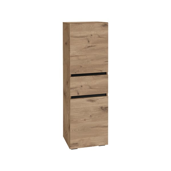 Visoka in ozka kopalniška omarica v hrastovem dekorju 38x130 cm Wisla – Støraa-image-2