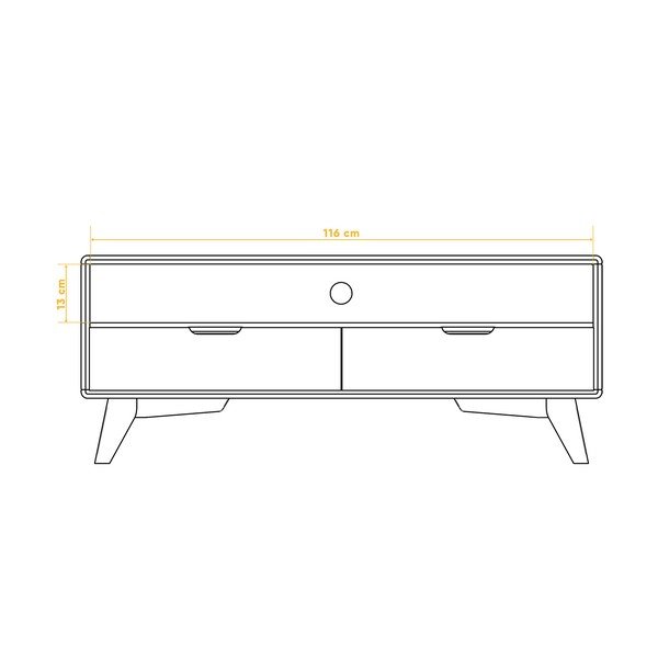 TV omarica iz bukovega lesa 120x48 cm Greg - The Beds-image-3