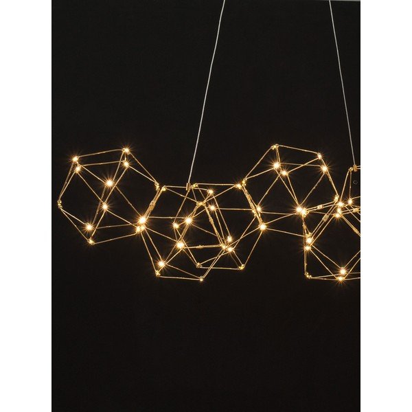 Aluminijasta LED viseča svetilka v zlati barvi Nebula – Nova Luce-image-3